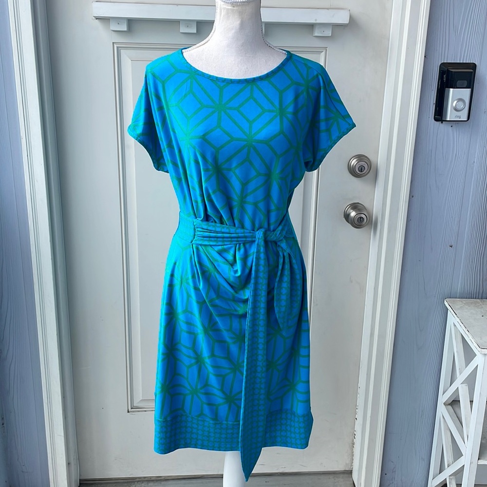 Donna Morgan for A Pea in the Pod• Geometric Print Maternity Dress